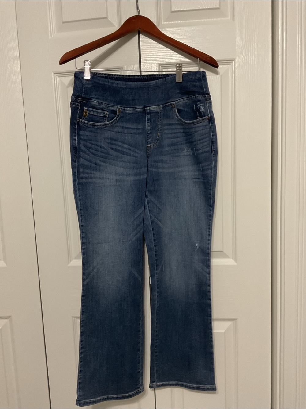 Kim Gravel pull on Stretch Mid-Rise Blue Women's Jeans
